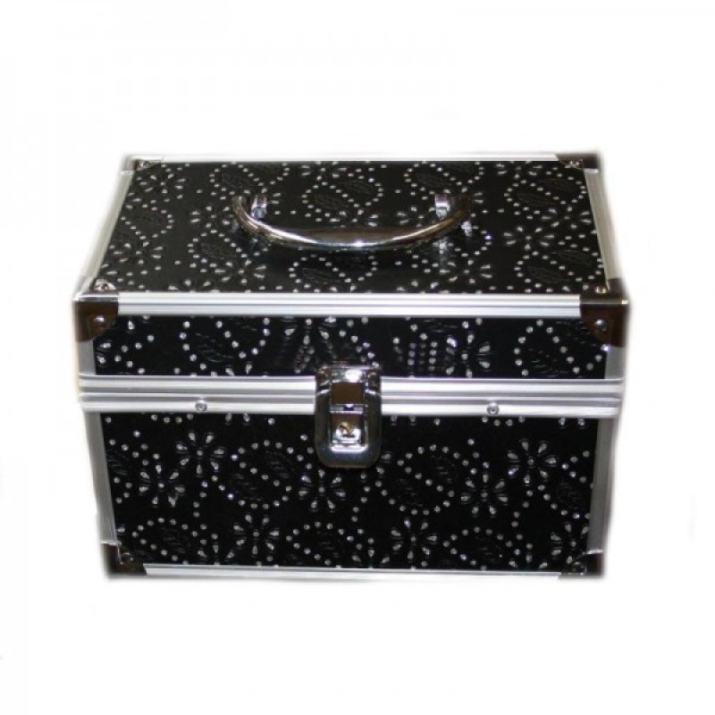 Crystal small cosmetic bag - BLACK