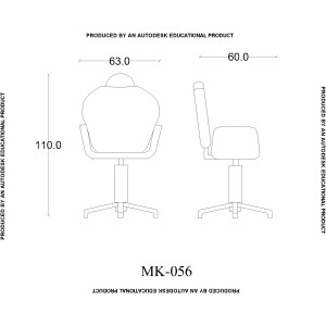 Гримьорски стол  - MK 056