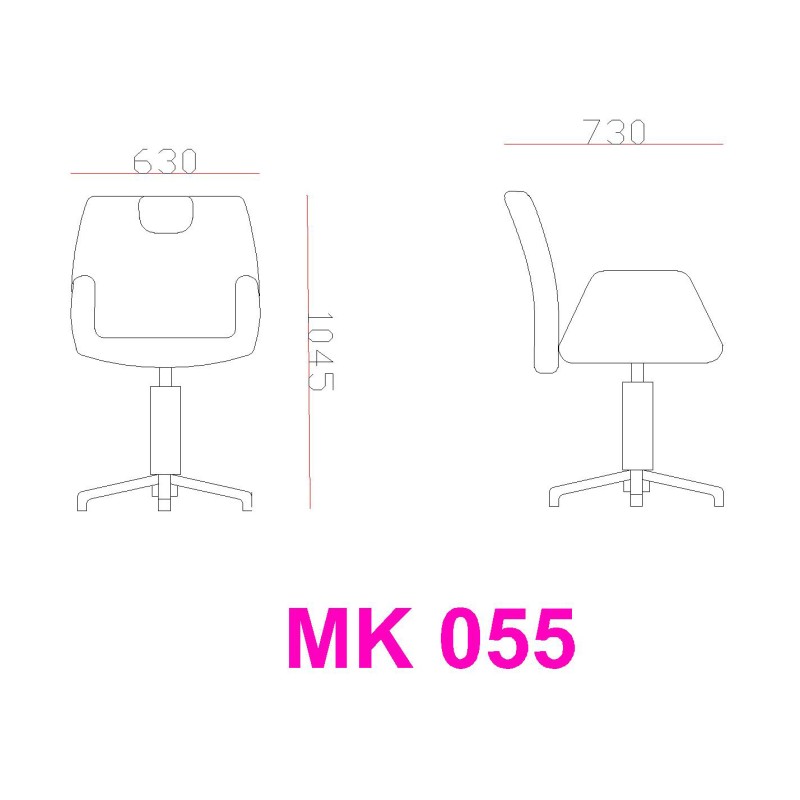 Гримьорски стол  - MK 055