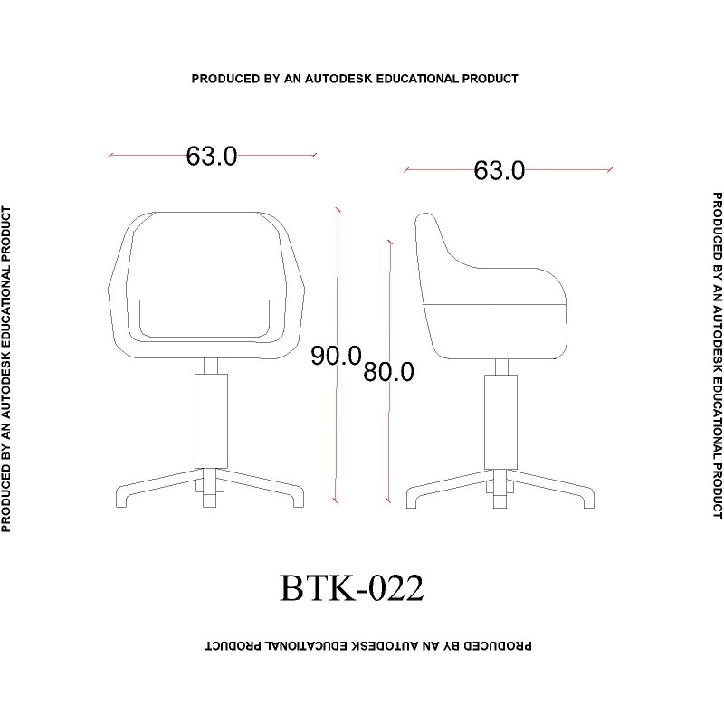 Фризьорски столове - BTK-022