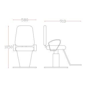 Бръснарски стол - M 5011 - хидравлика