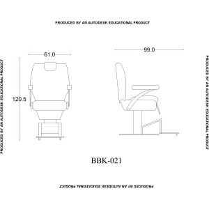 Бръснарски стол - BBK 021