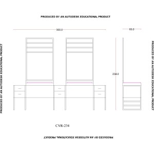 Двойно бръснарско работно място - CVR-234