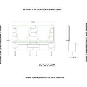 Двойно бръснарско работно място - CVR-222