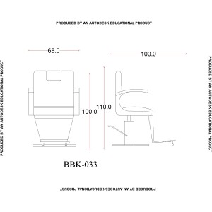 Бръснарски стол - BBK 033