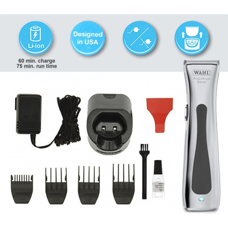 Контурна машинка за подстригване Wahl Beret Pro-Lithium, кабел и акумулатор