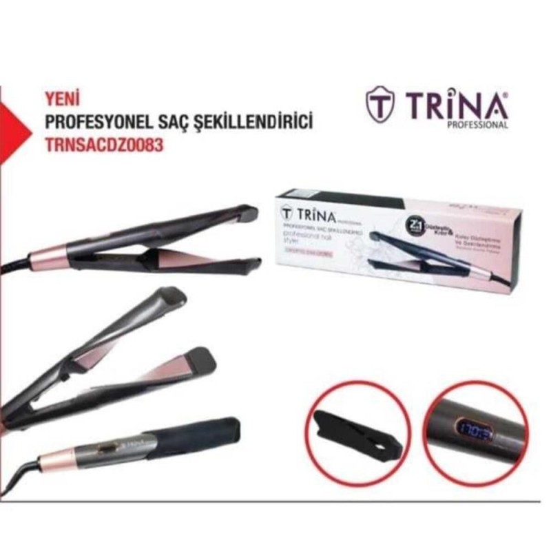 Преса за коса 230 градус Trina 0083 2в1