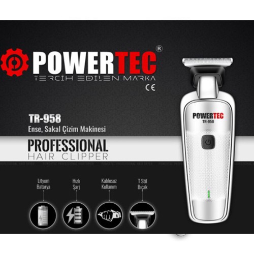 Машинка за подстригване контурна Powertec 958