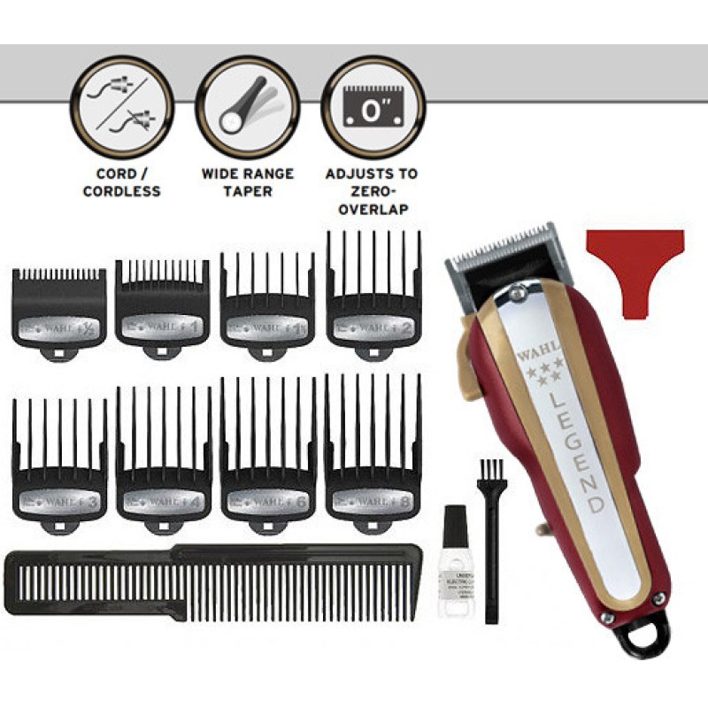 Машинка Wahl Legend Gold Crunch, кабел и акумулатор