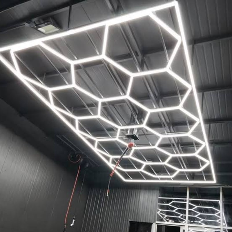 LED Шестоъгълно Осветление Тип Пчелна Пита