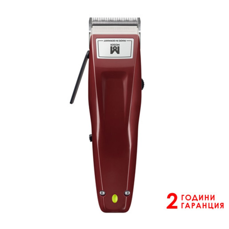 Машинка за подстригване Moser 1400 Cordless Burgundy, кабел и акумулатор