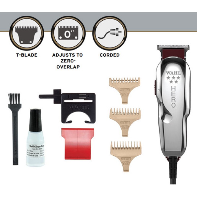 Контурна машинка за подстригване Wahl Hero T-Blade, кабел